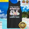my favorite bunnies call me lunch lady cute easter day tank top