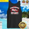 paramedic off duty save yourself funny emt p medic tank top