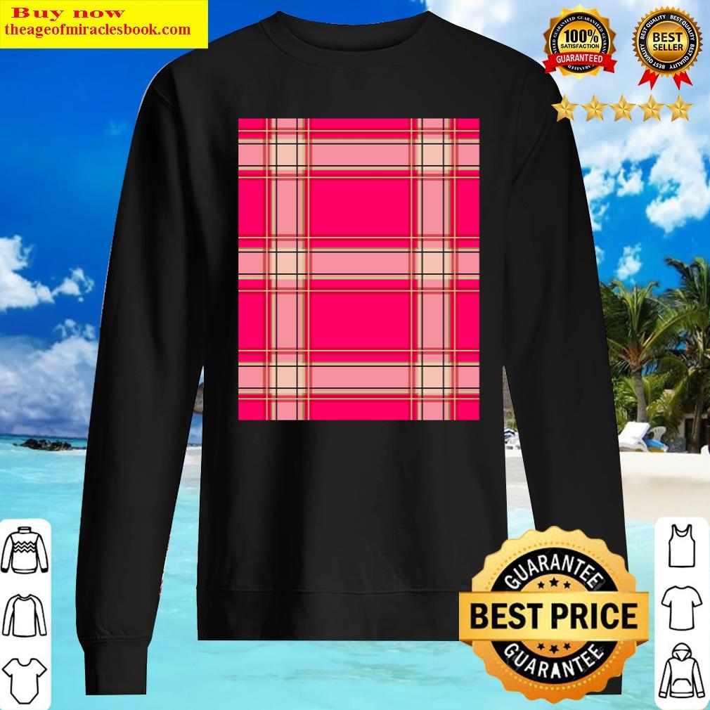 Plaid And Checked Pattern Design Shirt Sweater