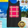 plaid and checked pattern design tank top