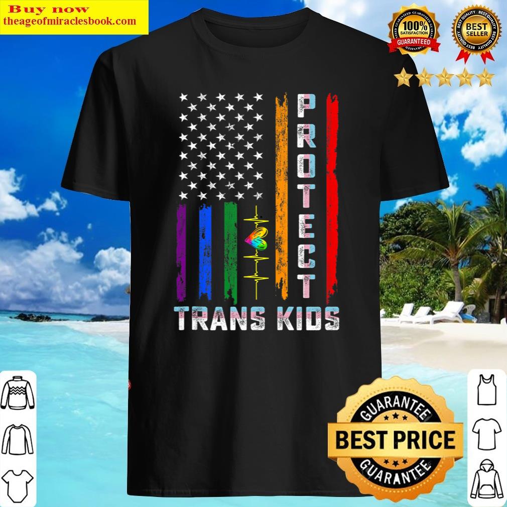 Protect Trans Kids Lgbt Us Flag Matching Tees Men Shirt