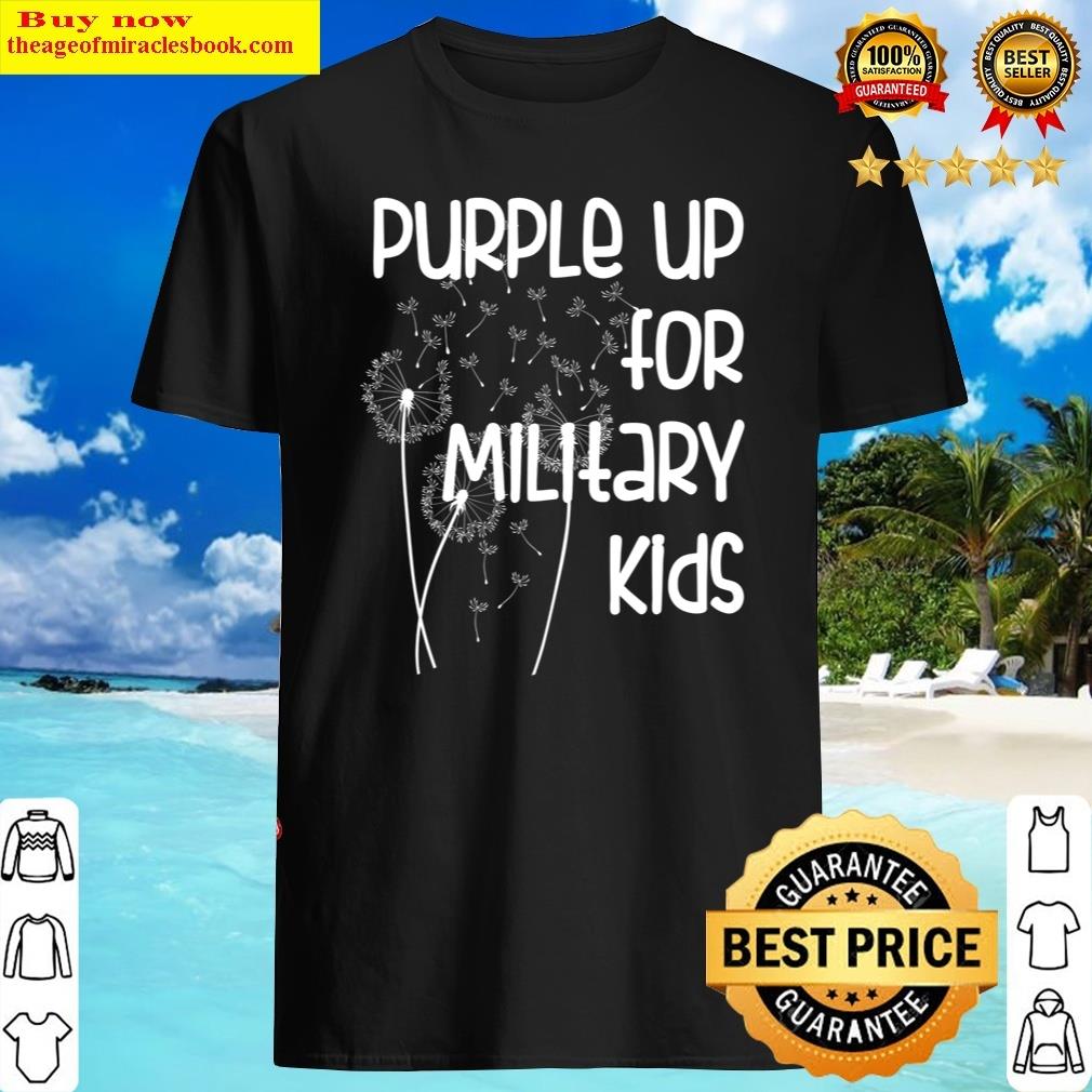 Purple Up For Military Kid- Month Of The Military Child Shirt
