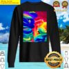 rainbow pattern long sweater