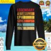 retro vintage legendary awesome epic since may 1963 birthday sweater