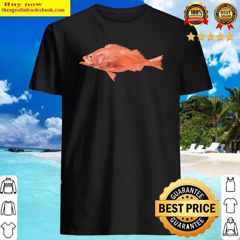 Rock Fish Low Poly Art Shirt Shirt