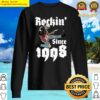 rockin since 1998 24 year old skull rock sweater