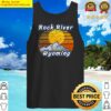 s rock river wyoming mountain sunset styled v neck tank top