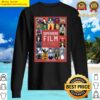 superhero film alphabet poster sweater