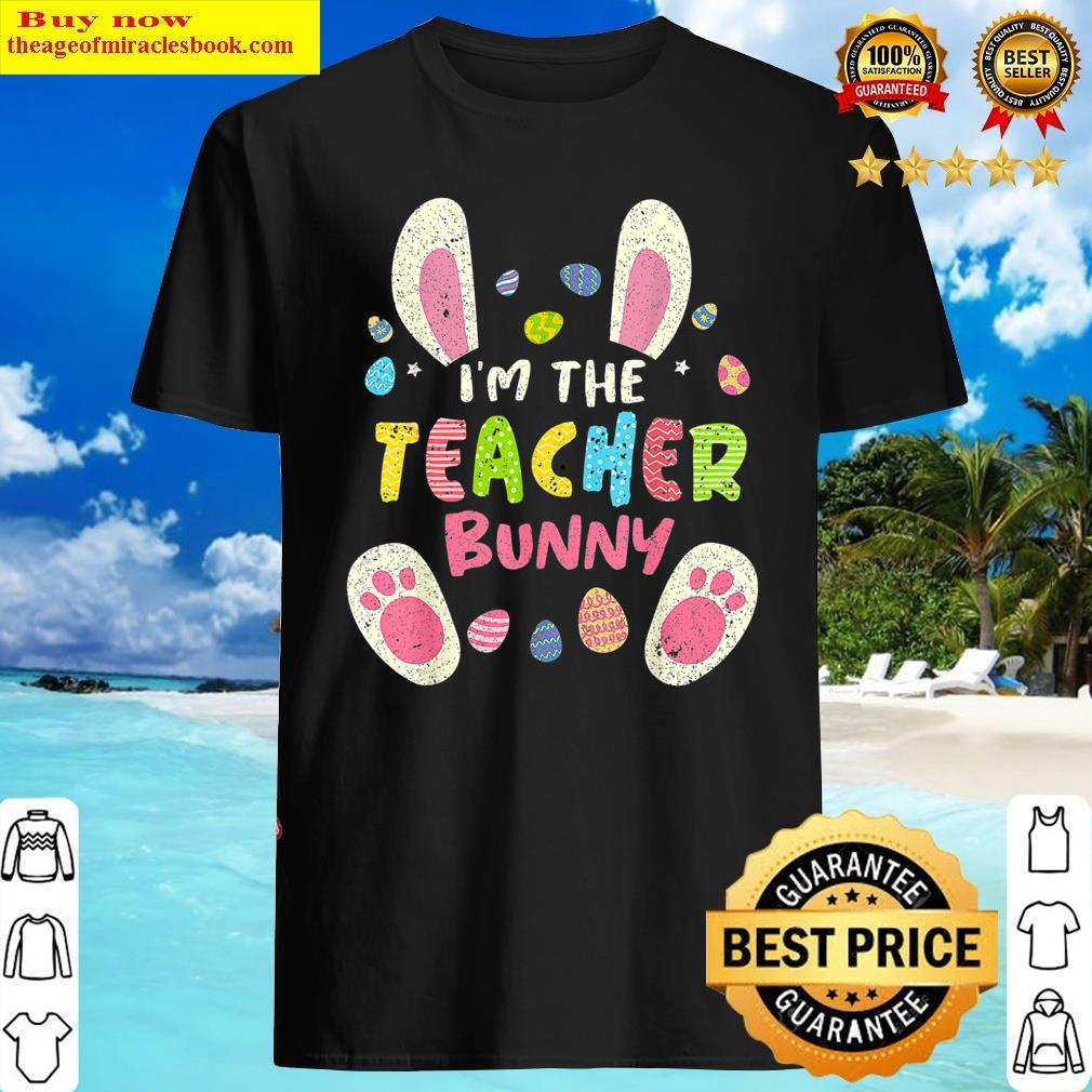 Teacher Easter Matching Family Party Bunny Face Costume Shirt
