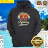 vintage age 50 birthday squad retro style hoodie