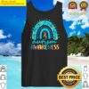 we wear blue for autism awareness month tank top