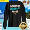 american flag vintage muscle car hot rod and muscle car sweater