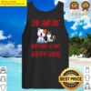 attractive cat and dog naptime is my happy hour tank top