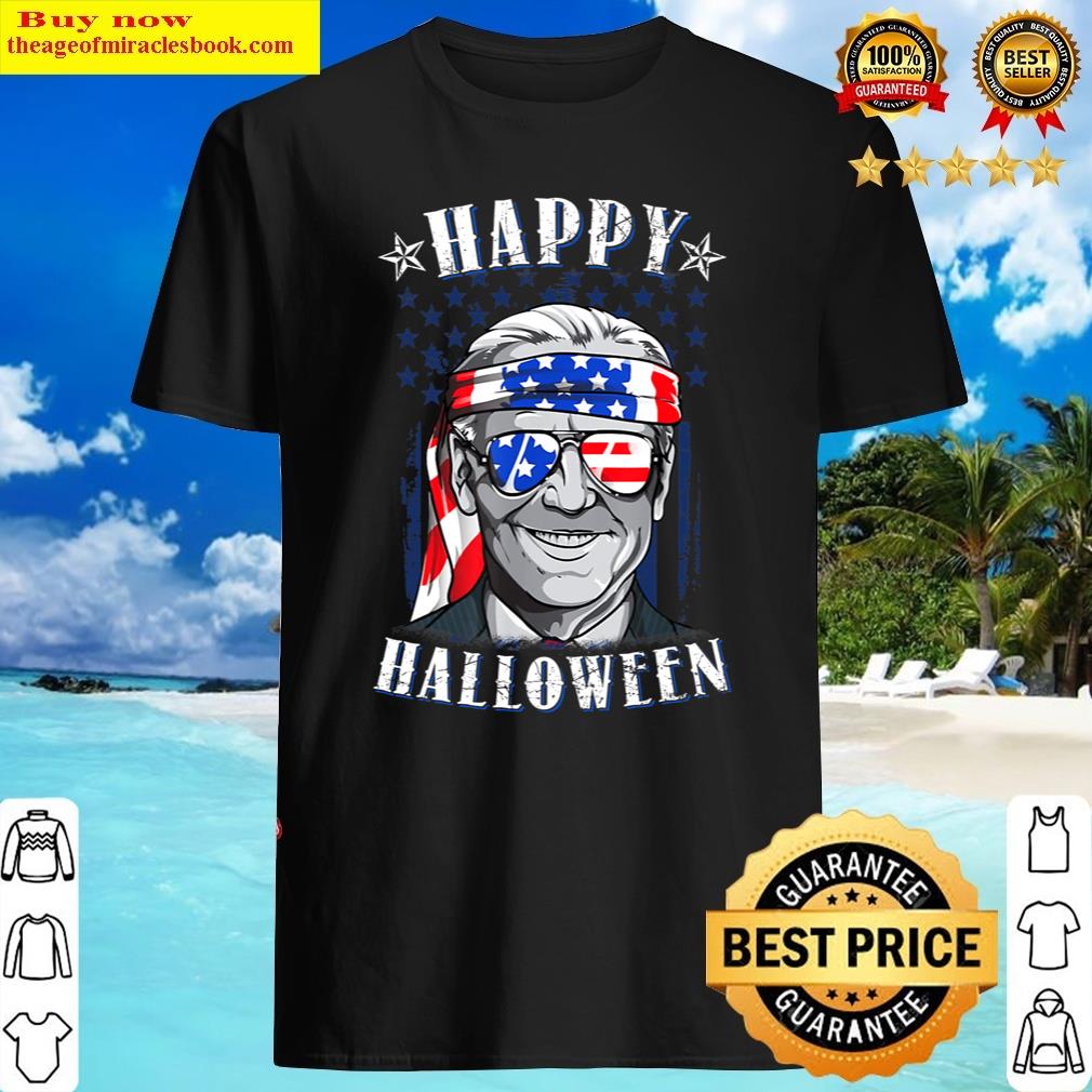 Biden Happy Halloween Confused For 4th Of July Usa Flag Shirt