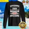 buy made in november13 year old gifts vintage 2009 13th birthday tank top sweater