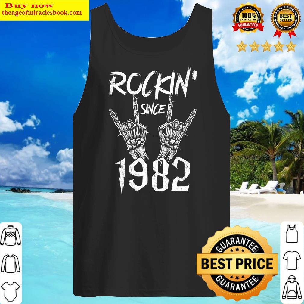classic rock 1982 birthday gifts rocker rockin since 1982 t shirt copy tank top