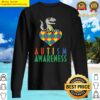 dazzling autism awareness dinosaur t rex puzzle piece essential sweater