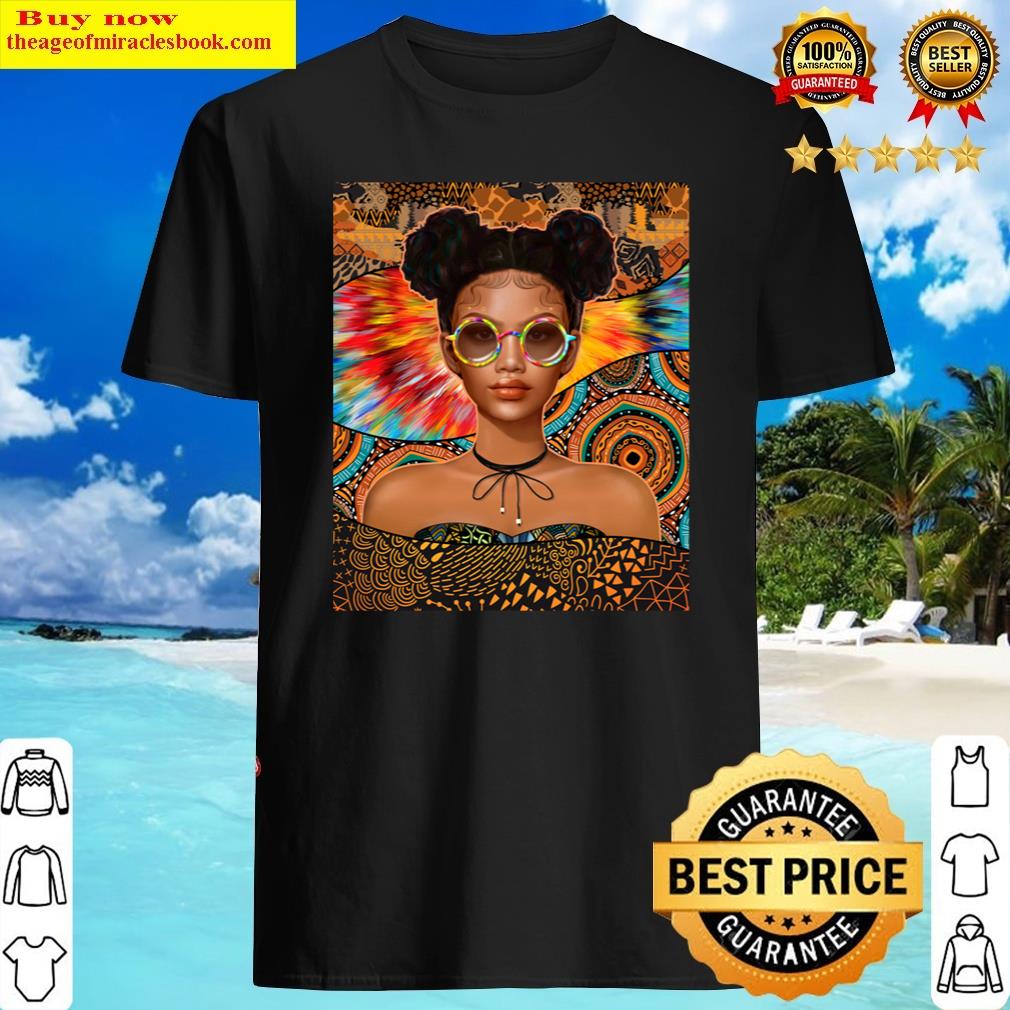Dazzling Best Strong Hippie Black Woman Afro Melanin Feminist African American Fitted Scoop Shirt