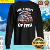 gracious 4th of july fishing american flag pursuit of fish men sweater