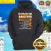gracious 6 stages of marathon running gift for runner hoodie