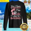 gracious s retired baker baking retirement gift retiree baking saying v neck sweater