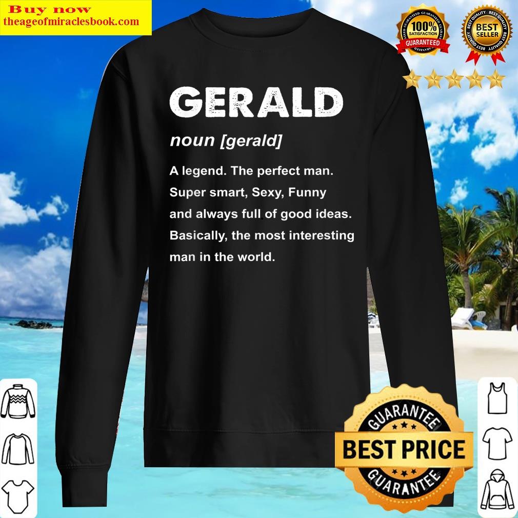 mens gerald name t shirt sweater