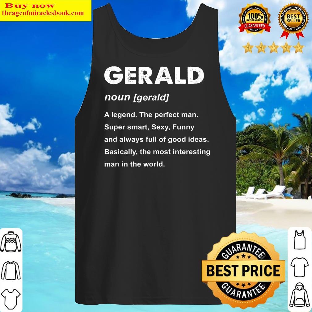 Mens Gerald Name T-shirt Shirt Tank Top