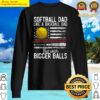 mens softball dad like a baseball dad fathers day on back tank top sweater