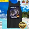 mentally sick physically thick funny raccoon quote tank top