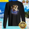official funny cats felling in space famous scene meme cat lovers sweater