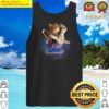 official funny cats felling in space famous scene meme cat lovers tank top