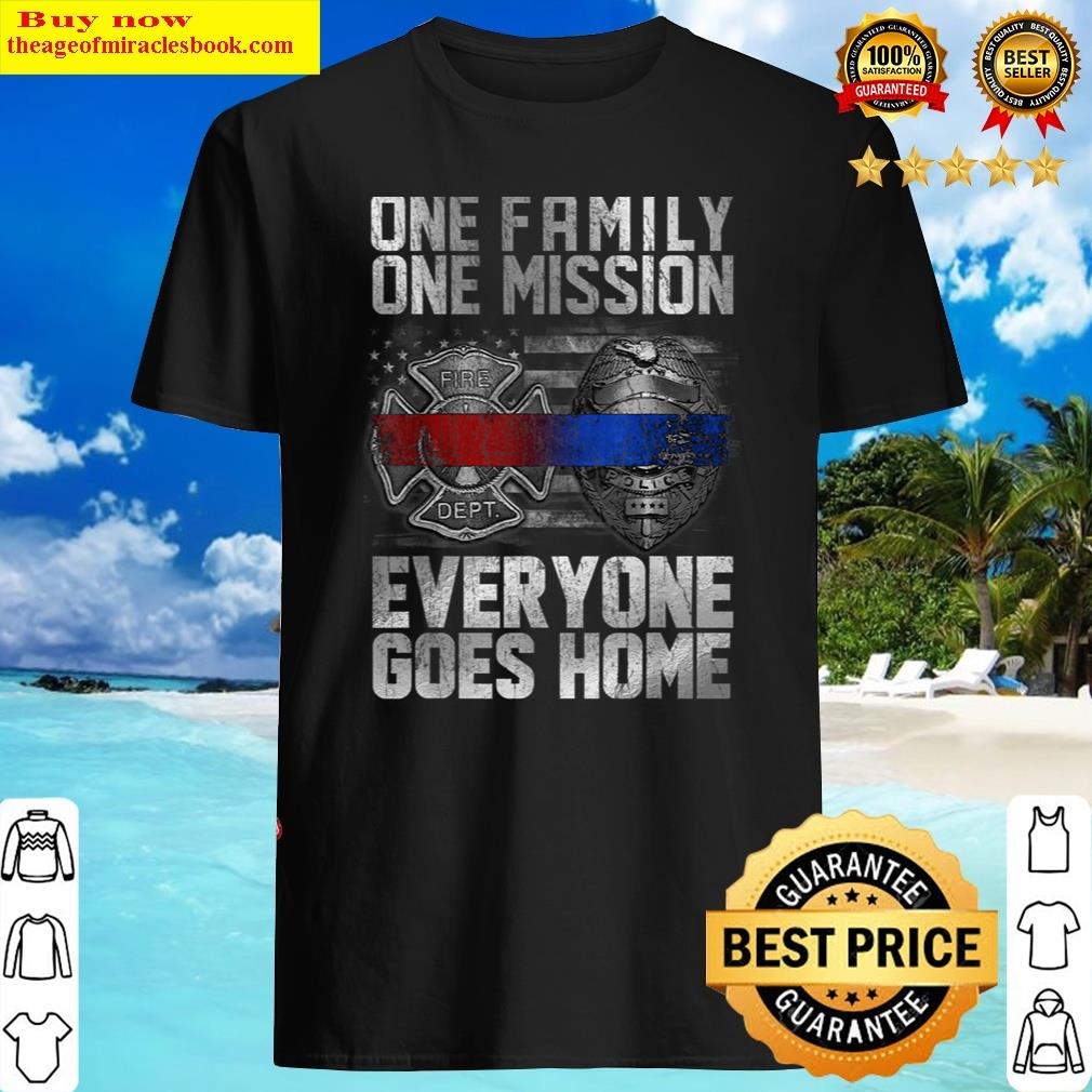 Original One-family-one-mission-firefighter-funny-t-shirt-for-men-1895 Essential Shirt
