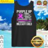 purple up military child month of the american flag brats tank top