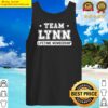 team lynn lifetime membership funny family last name premium tank top