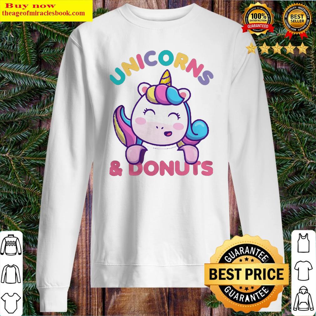 Unicorn Lover Pony And Donuts Unicorns Shirt Shirt Sweater