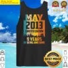 womens 9th birthday 9 years awesome since may 2013 vintage tank top