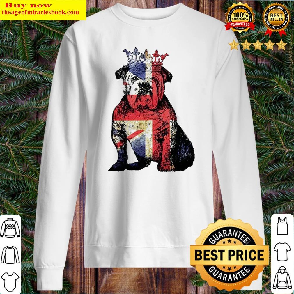 Bulldog Union Jack Queen's Platinum Jubilee Shirt Sweater