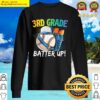 black back to school 3rd grade batter up baseball first day boys sweater