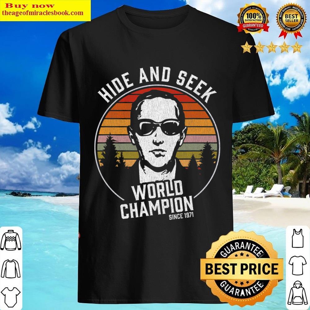 Black Db Cooper Hide And Seek World Champion Shirt