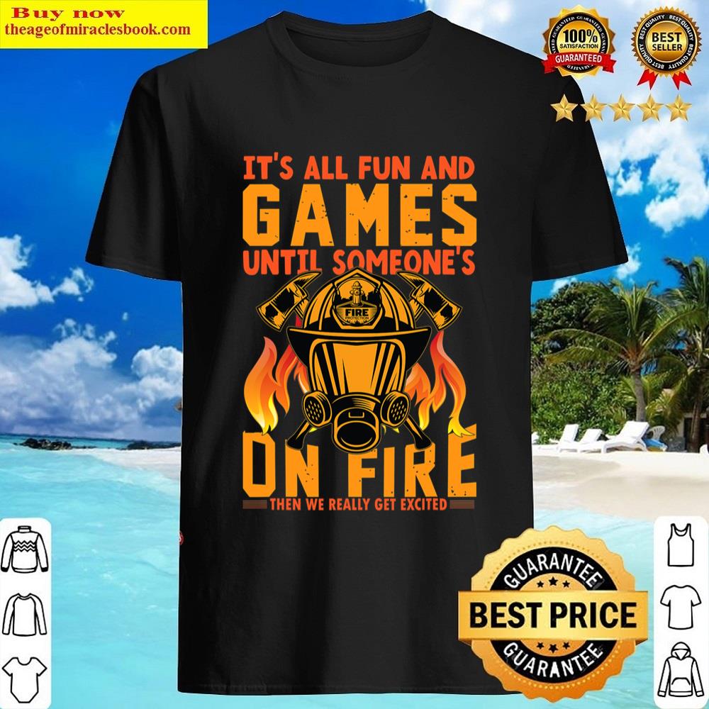 Black On Fire Funny Shirt