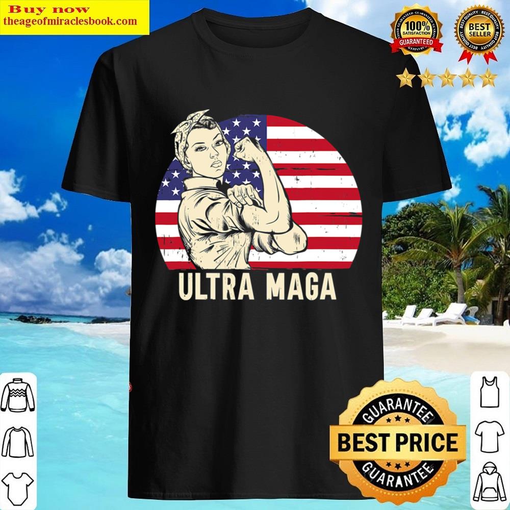 Black Ultra Maga Messy Bun Shirt