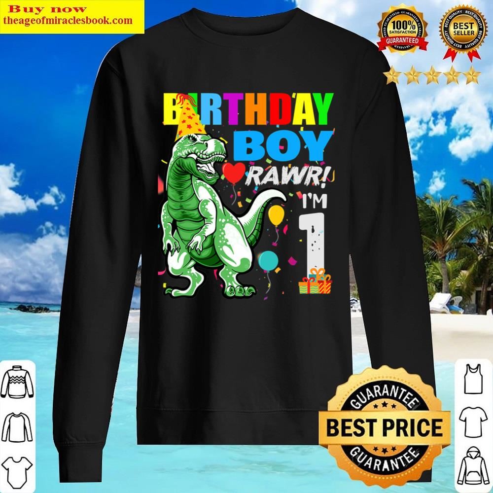 First birthday clearance shirt boy dinosaur