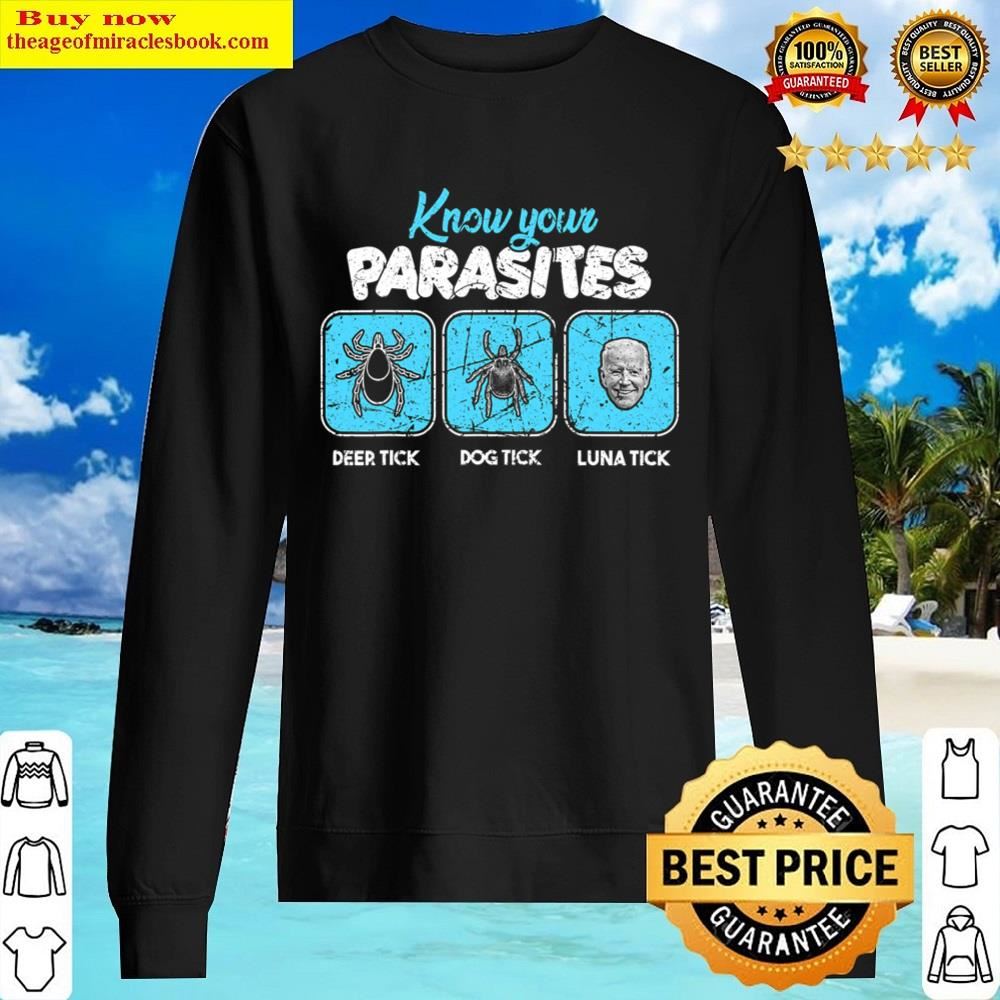 Know Your Parasites Funny Joe Biden T-shirt Shirt Sweater