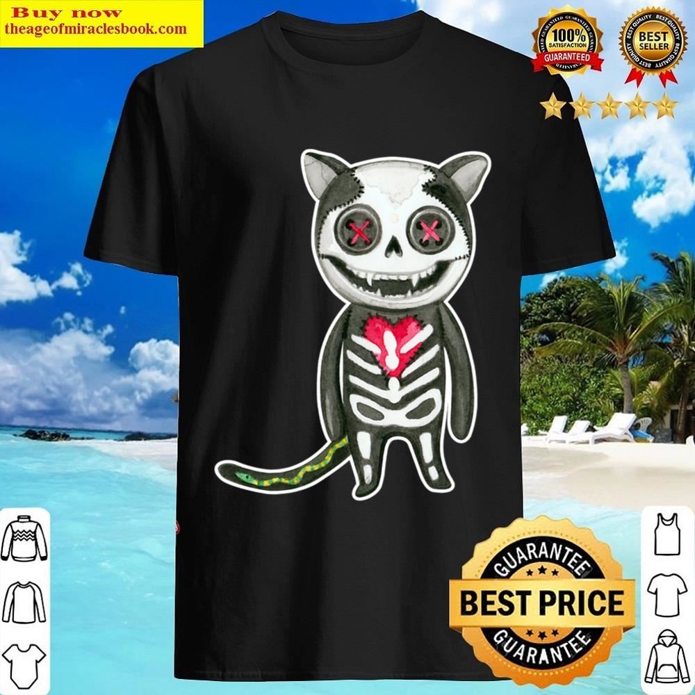 Scary Funny Cat Halloween Shirt Shirt