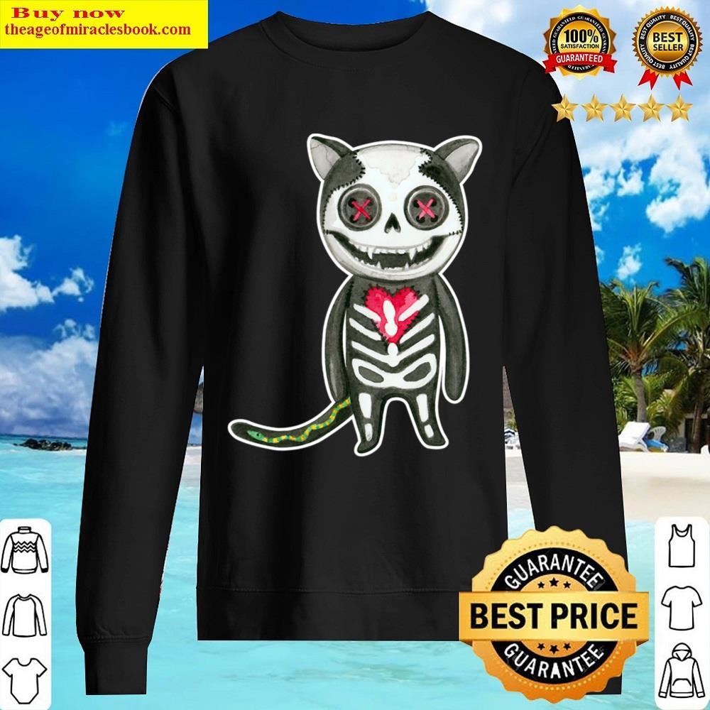 Scary Funny Cat Halloween Shirt Sweater