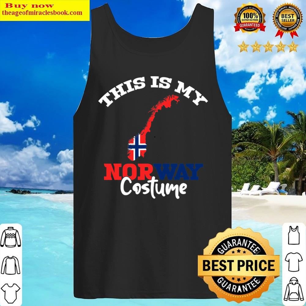 this is my norway costume halloween norway flag womens t shirt tank top