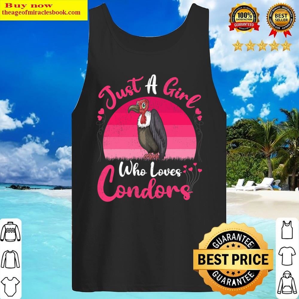 Vintage Condor Bird Lover Just A Girl Who Loves Condors T-shirt Shirt Tank Top