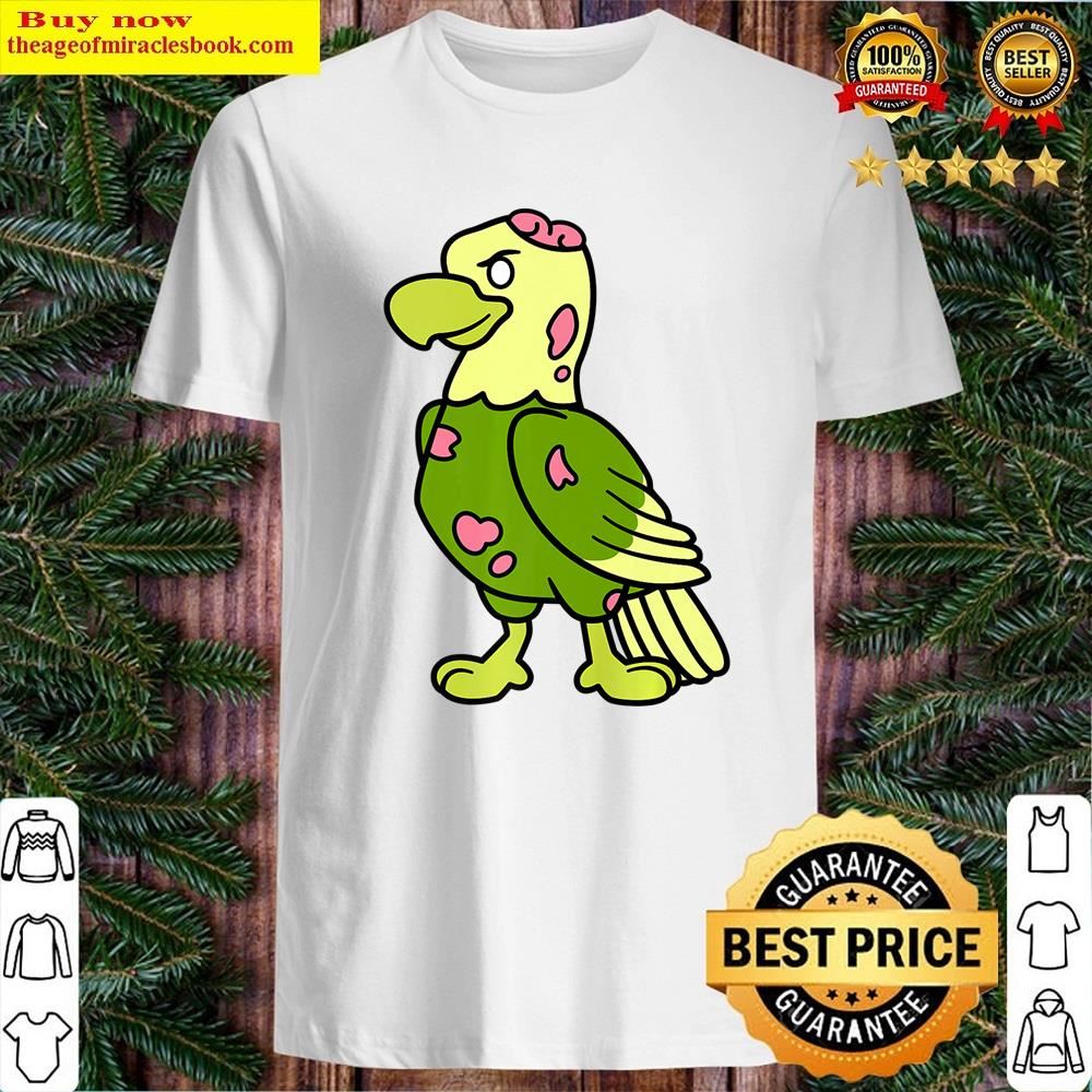 White Funny Bald Eagle Zombie Halloween Animal Bird Lover Graphic Shirt