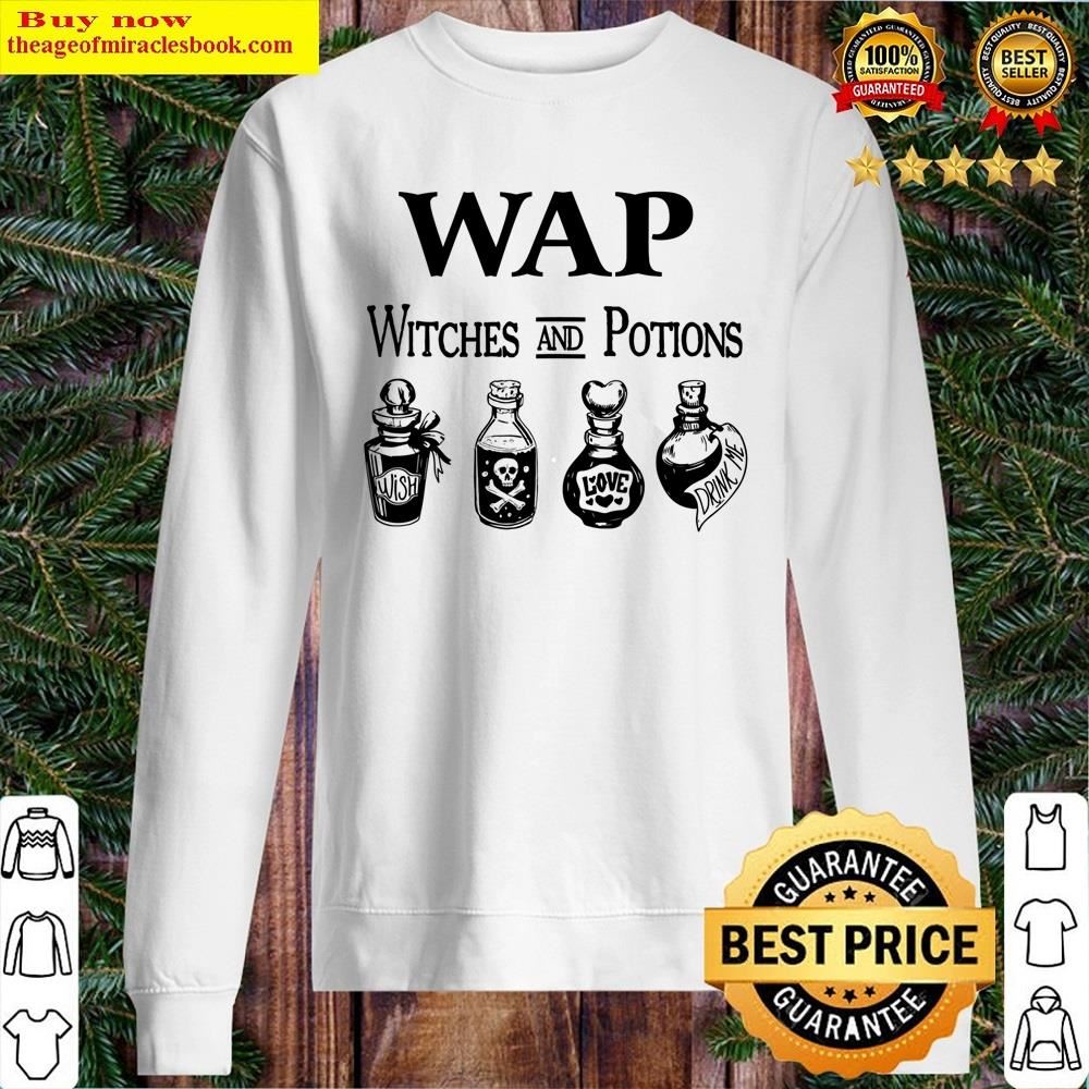 white wap witches and potions funny halloween witches sweater