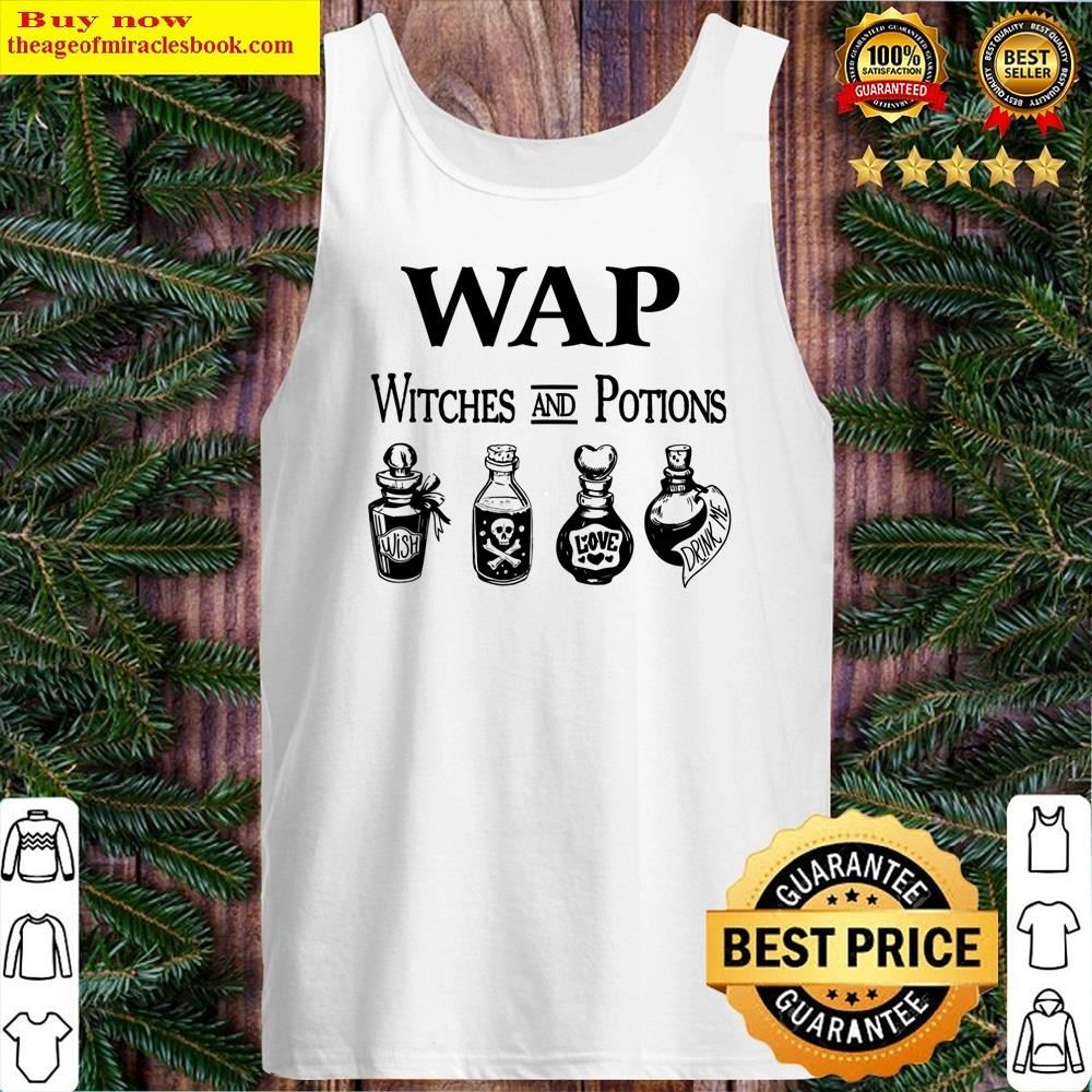 White Wap Witches And Potions Funny Halloween Witches Shirt Tank Top